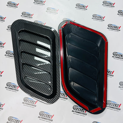 Universal 2 Pc Hood Scoop |  Aftermarket ABS