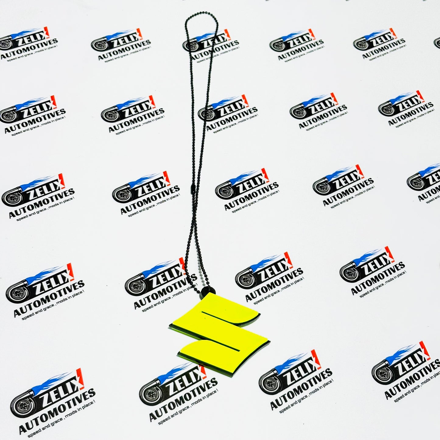 Fluorescent Green Car Mirror Hanging – Stylish Interior Accessory