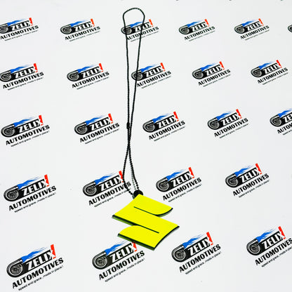 Fluorescent Green Car Mirror Hanging – Stylish Interior Accessory