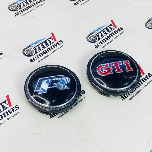 Premium VW wheel center caps set of 4 