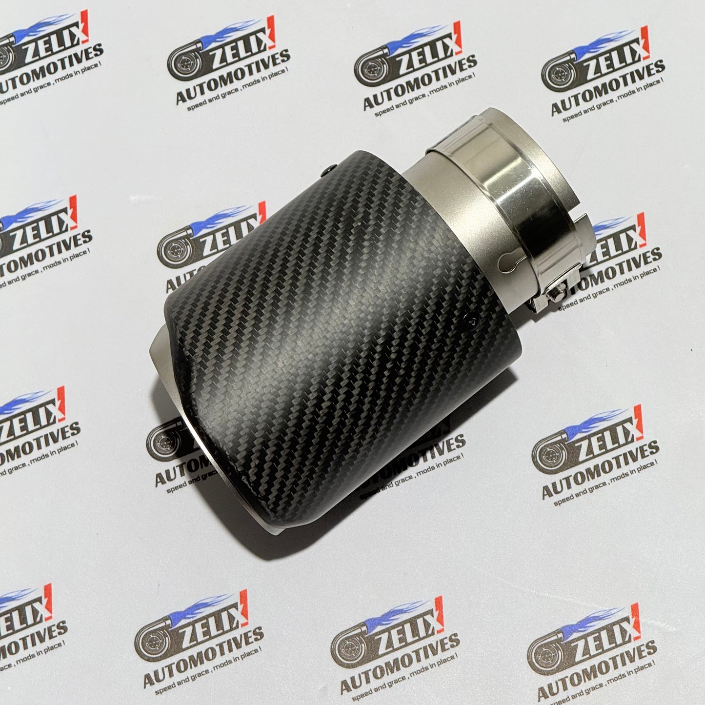 Universal Matte Carbon Single Exhaust Tip | Performance Upgrade