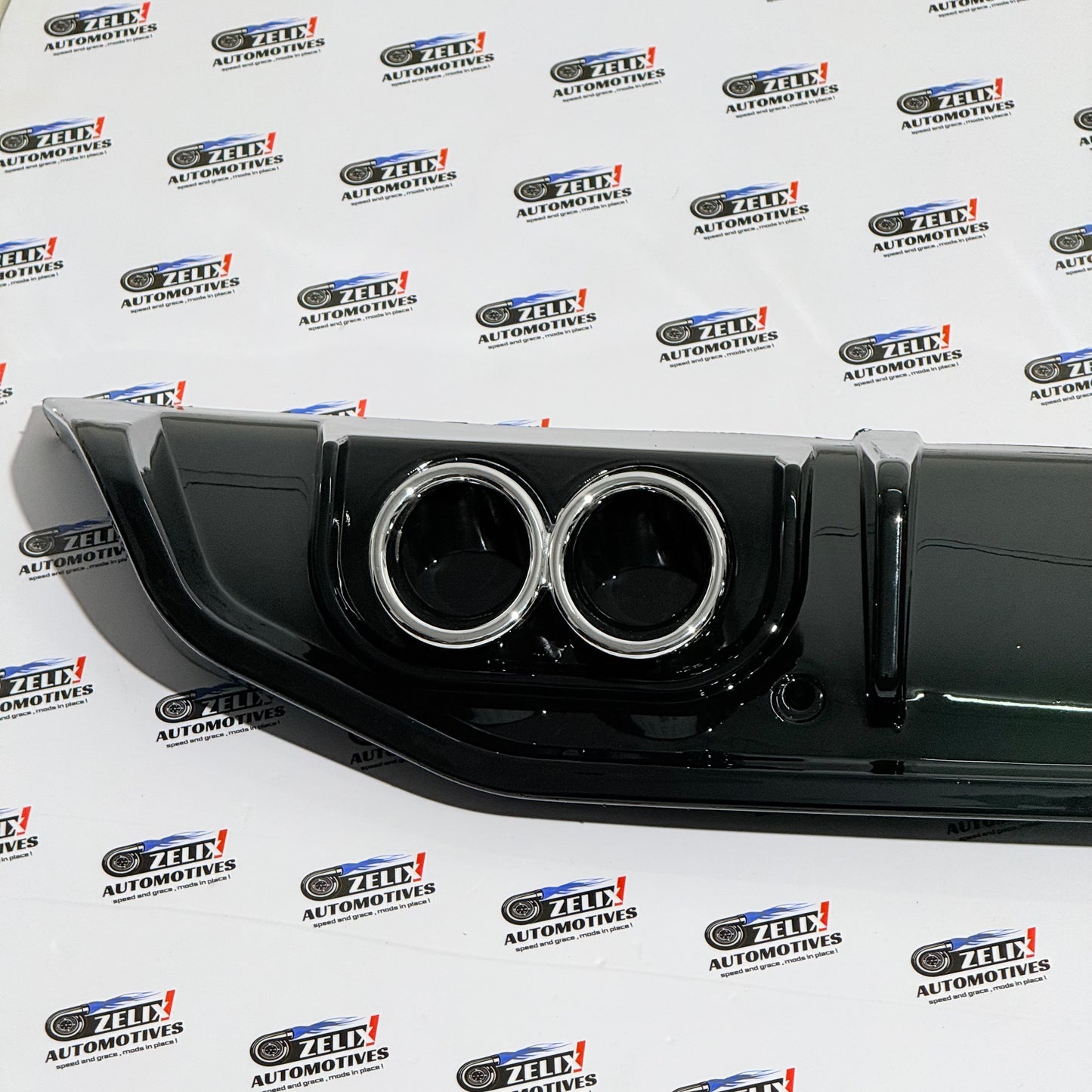 Hyundai Verna (2021–Onwards) F1-Style Rear Diffuser With LED | Aftermarket ABS