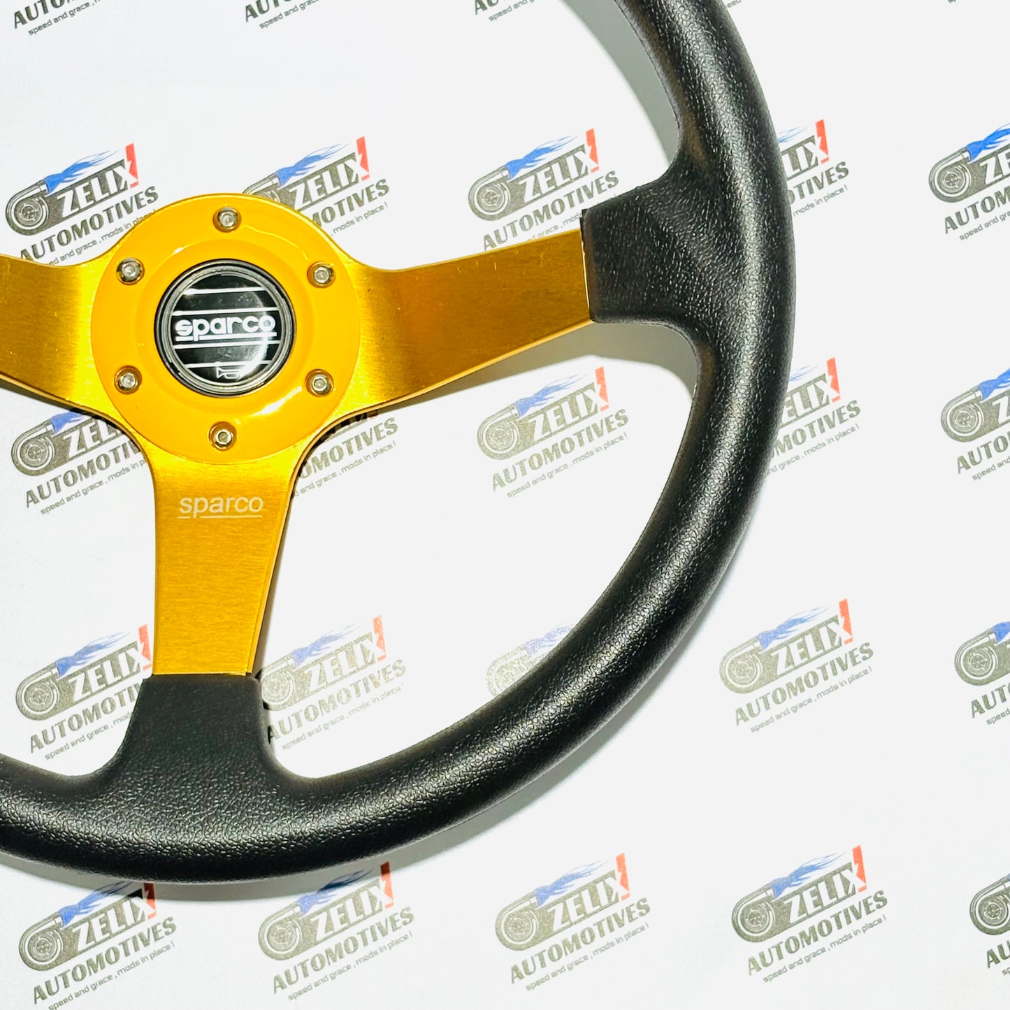 SPARCO Deep Dish 14-Inch Steering Wheel | Universal Racing Performance Design
