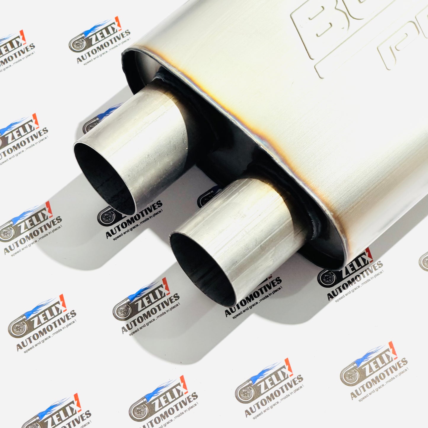 Borla ProXS Dual Exit Performance Resonator | Stainless Steel