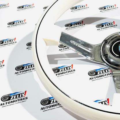 Nardi Snowline Edition JDM-Style Steering Wheel | Pure White Finish