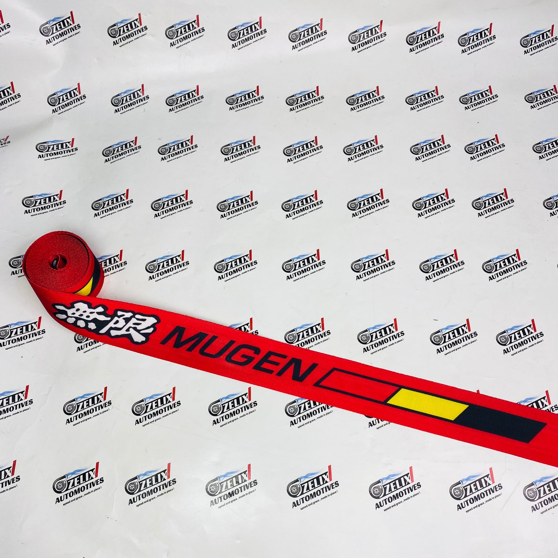 Berger Group seat belt webbing roll in red Color 
