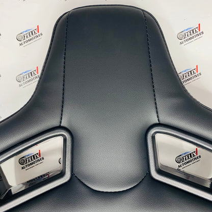 Racing-Style Car Seat Headrest Pillow – Universal Adjustable & Detachable