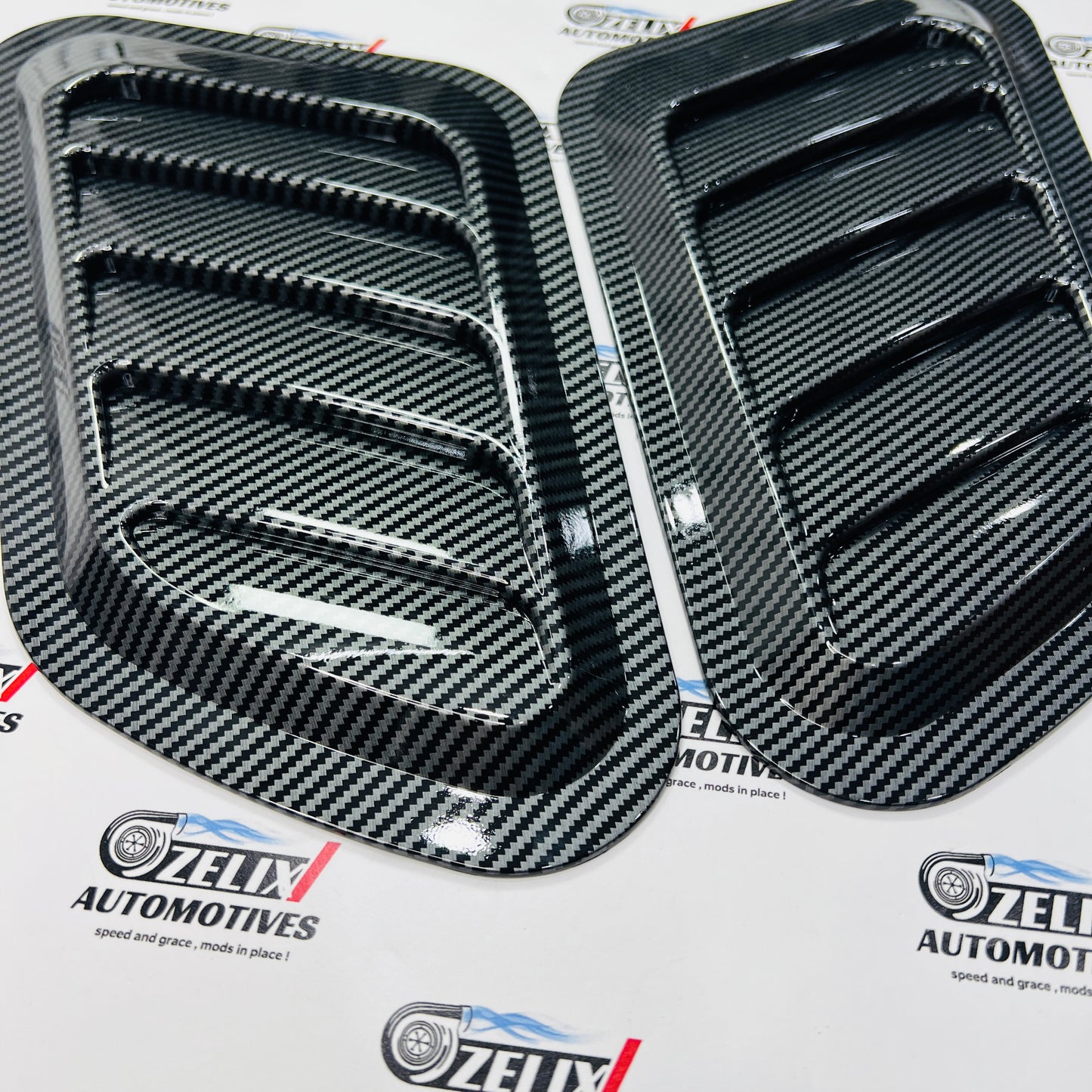 Universal 2 Pc Hood Scoop |  Aftermarket ABS