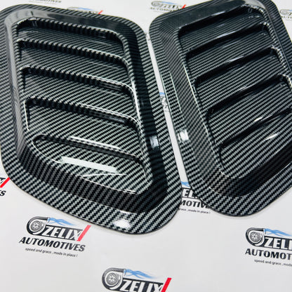 Universal 2 Pc Hood Scoop |  Aftermarket ABS