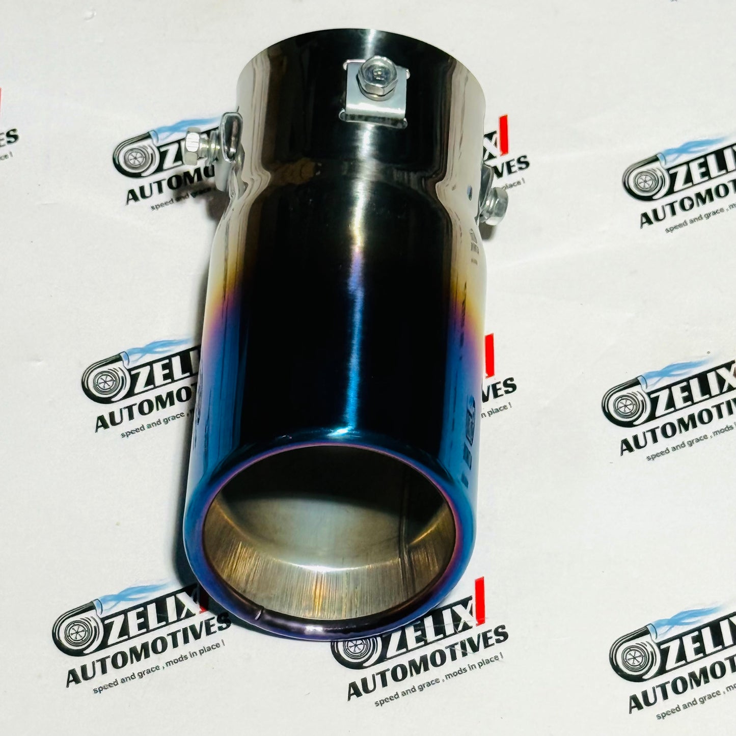 HKS Burnt Finish Single Exhaust Tip | Premium Tip (Round & Oval Outlet)