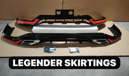 Toyota Fortuner Legender Front and Rear Skirting Kit