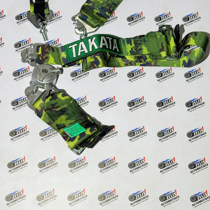 TAKATA 4-Point Racing Seat Belt | Premium Camouflage Edition