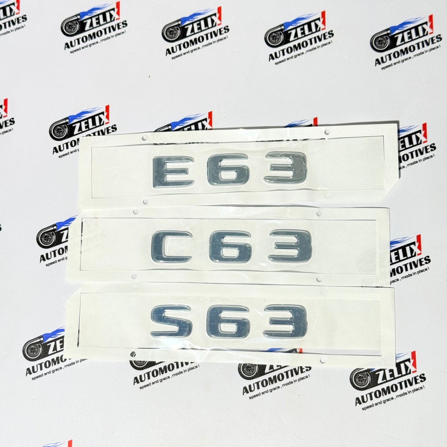 Mercedes-Benz Rear Trunk Letters For C63 E63 S63