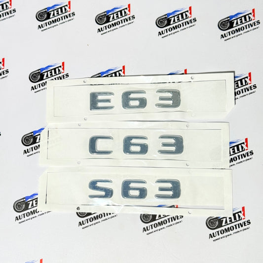 Mercedes-Benz Letter Emblems | Aftermarket OEM-Style for C63/E63/S63