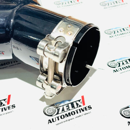 Akrapovic Dual Exhaust Tip | Premium Heavy Quality Matte Silver Finish