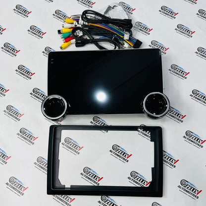 Gemstone 10.1 Inch QLED Car Stereo Display With Dual Knobs | Universal Aftermarket