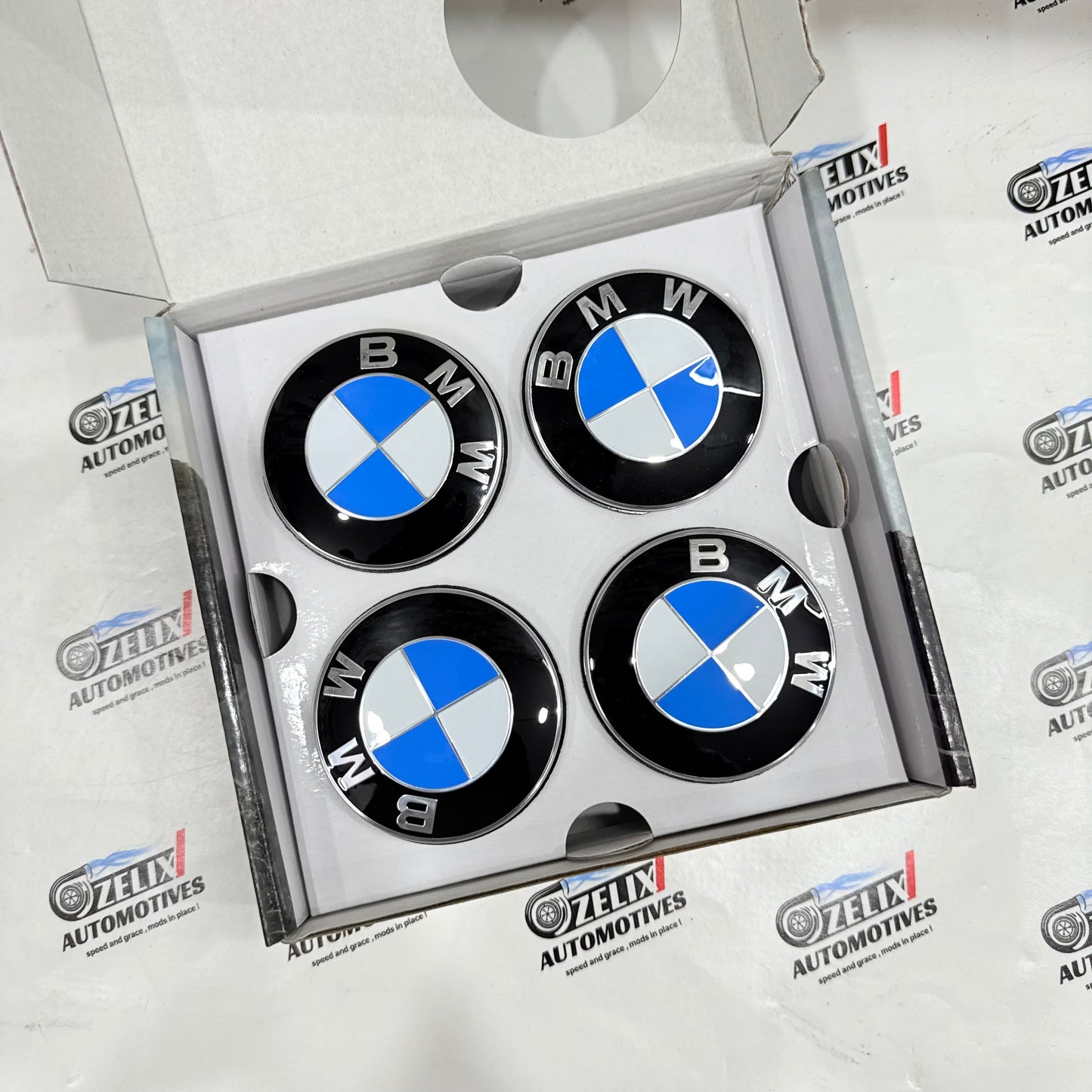 BMW Floating Wheel Center Caps (Set of 4 x 120 mm) | 50th Anniversary and Standard Edition