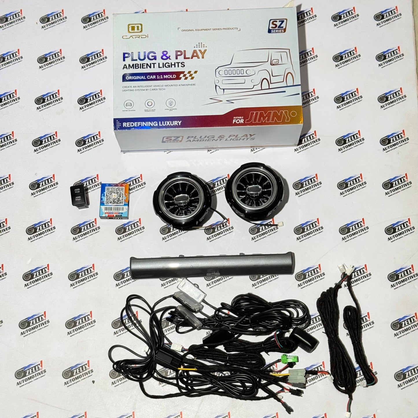 CARDI K4 Ambient Interior LED Light Kit | For Maruti Suzuki Jimny (2023+, 7-Piece Set)