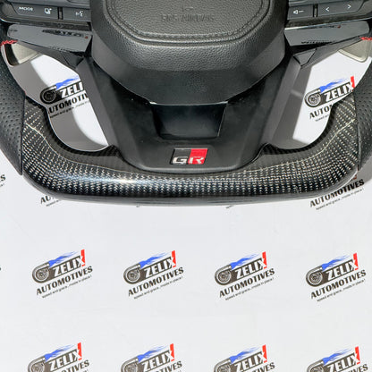 Toyota Fortuner Steering Wheel  GR Sport Style | Aftermarket Carbon Fiber Finish