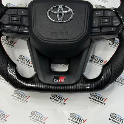 Crysta, Fortuner, Hilux, Innova Carbon Fiber Steering Wheel | Aftermarket