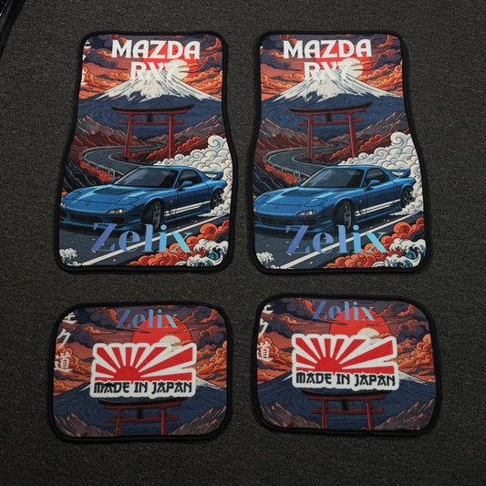 JDM-Inspired Car Floor Mats | Premium printed of Mazda RX7