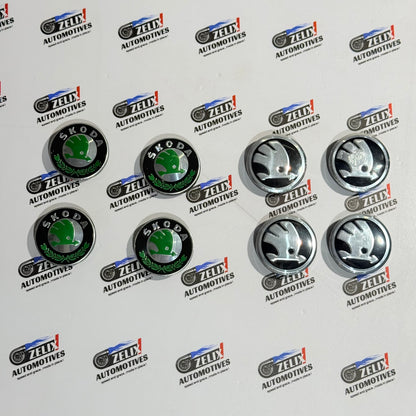 Skoda OEM-Style Wheel Caps Set of 4 | Premium Two Colour Options