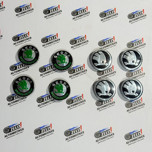 Skoda OEM-Style Wheel Caps Set of 4 | Premium Two Colour Options