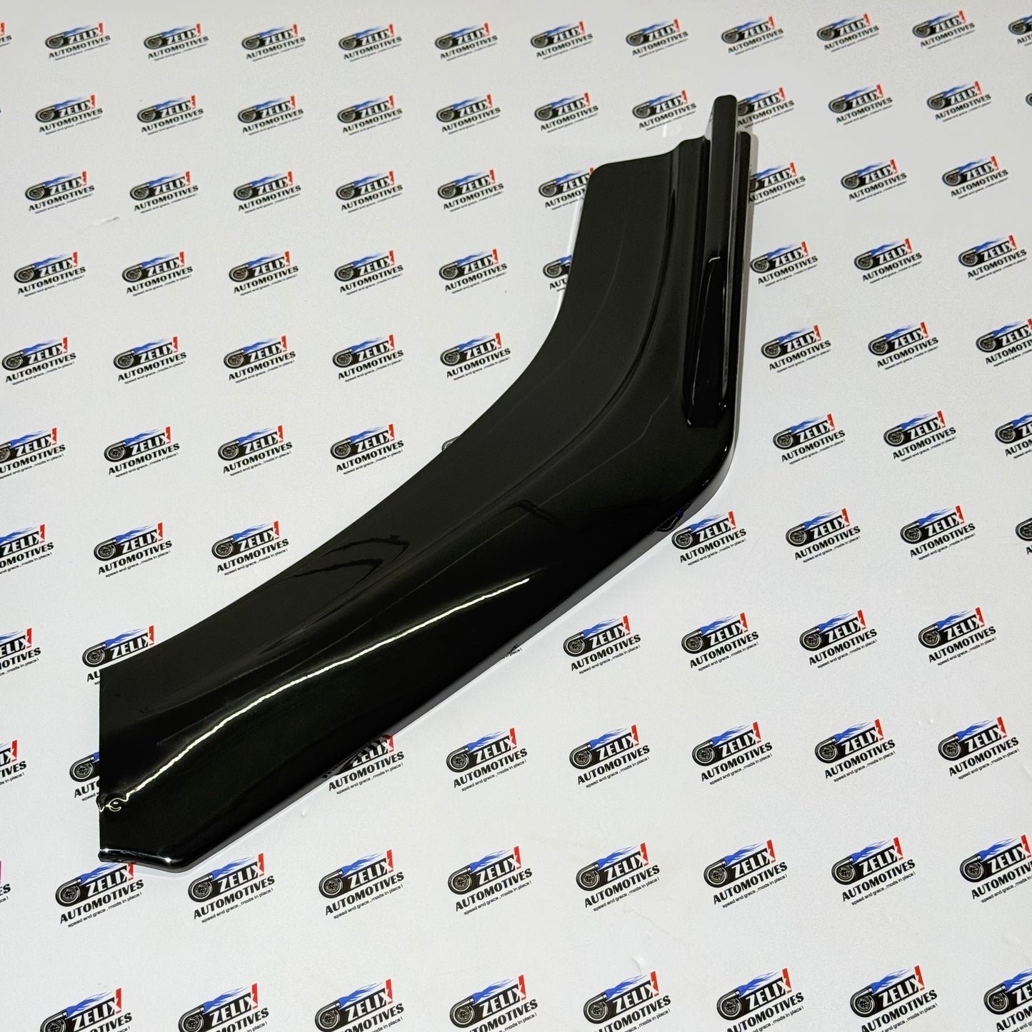 Universal 6-Piece Front Splitter Kit With Red Lip