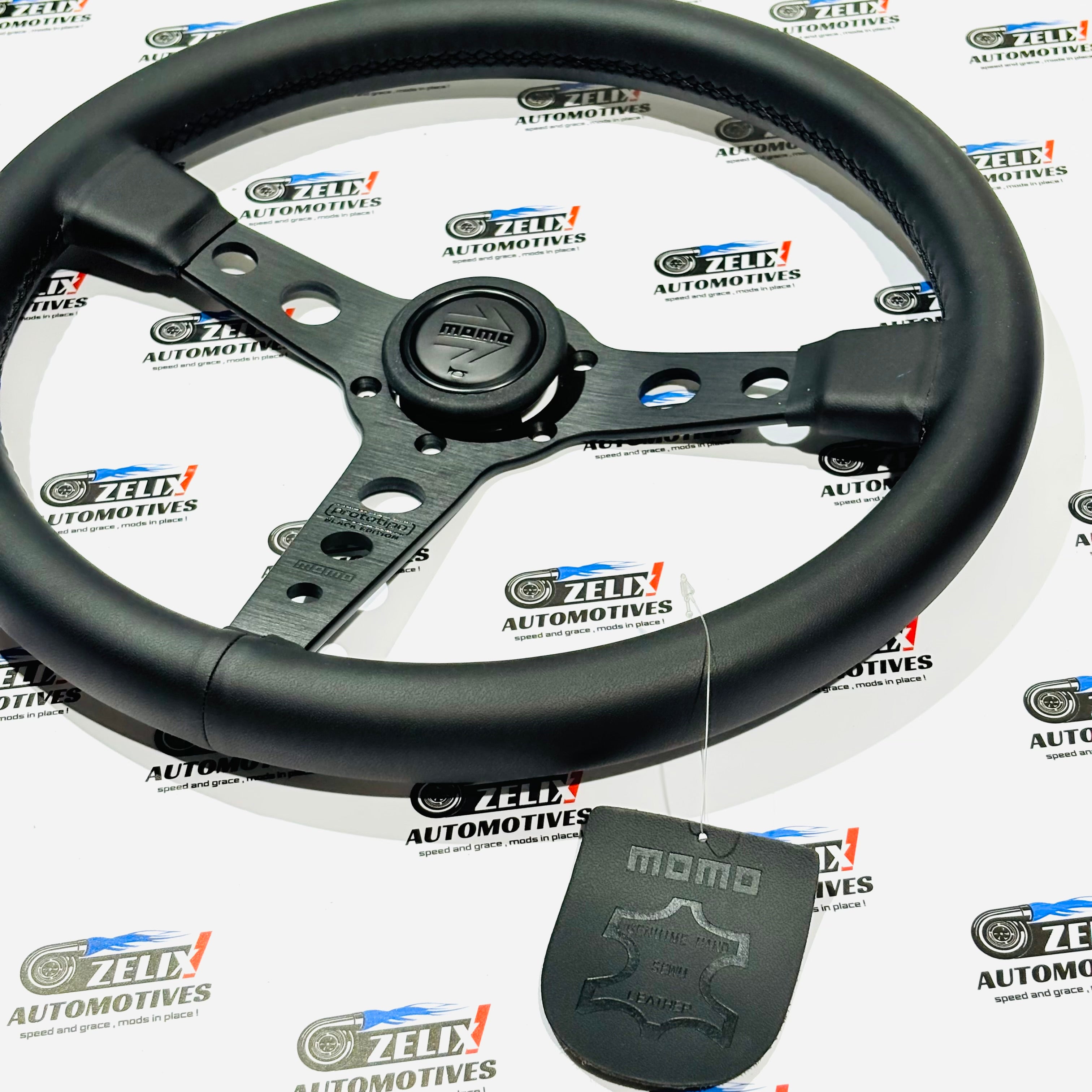 MOMO Prototipo Black Edition Flat Steering Wheel – Zelix Automotives
