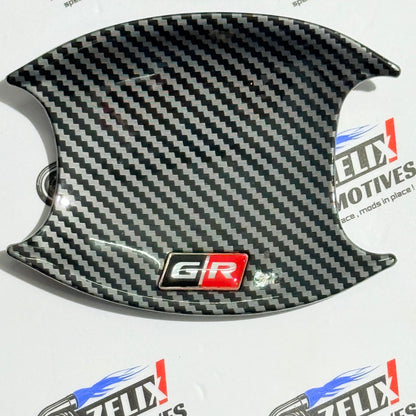 Toyota Fortuner & Hilux Door Handle Bowl Covers | GR-Sport Carbon Finish (Set of 4)