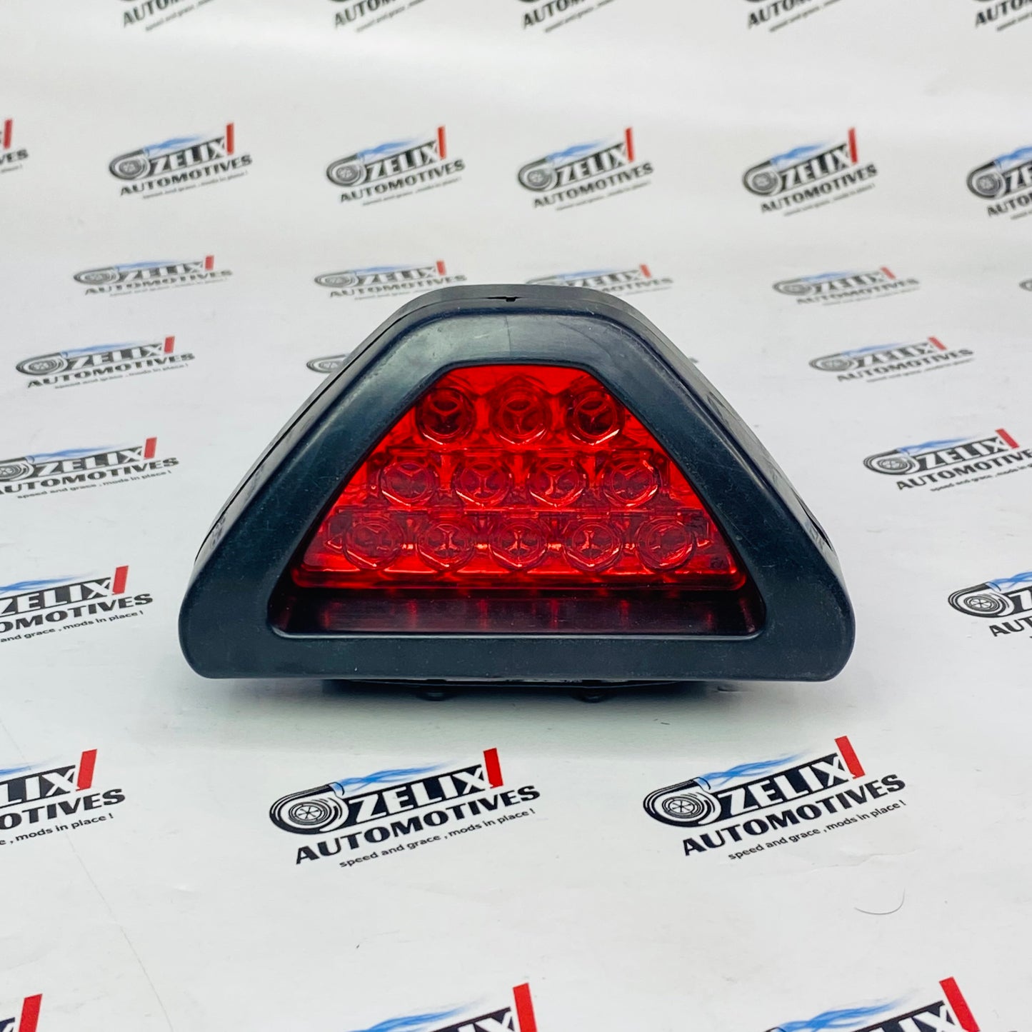 F1 style triangular LED rear brake lamp for cars