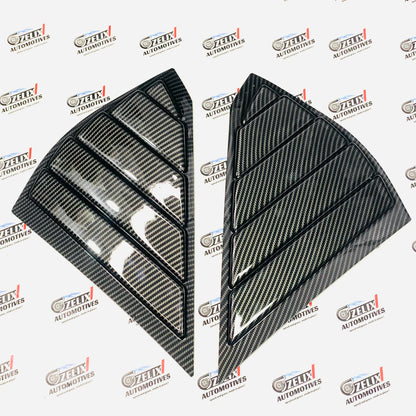 Maruti Suzuki Fronx Window Louvers – Black & Carbon Finish