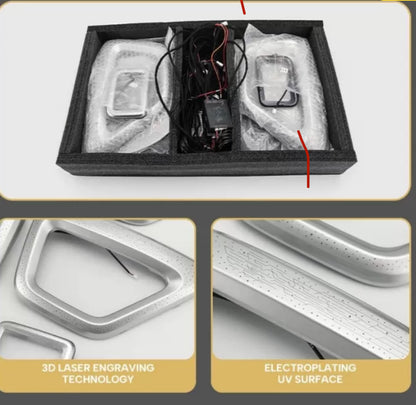 CARDI K4 OEM Ambient Lights With Silver Panel For Mahindra Scorpio N 2022 Onwards- 18 Pieces