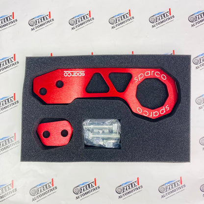 Universal  rear tow hook in Red 