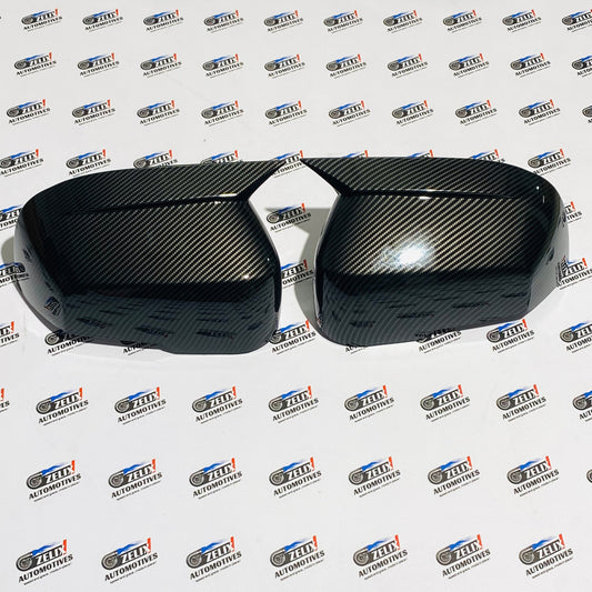 Mahindra Scorpio N Batman Style Mirror Covers | Bold Look | Black/Carbon Finish