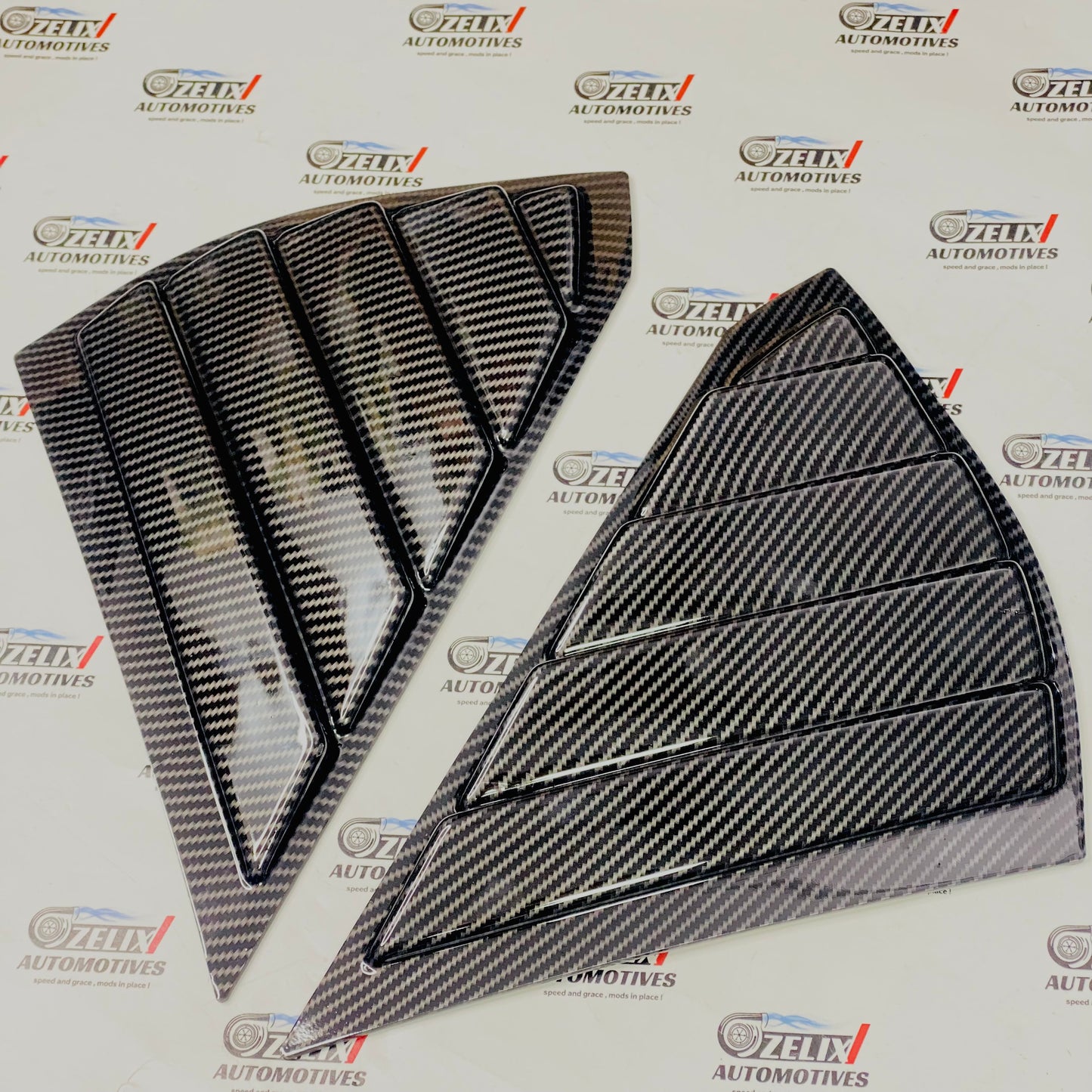 Maruti Suzuki Fronx Window Louvers – Black & Carbon Finish