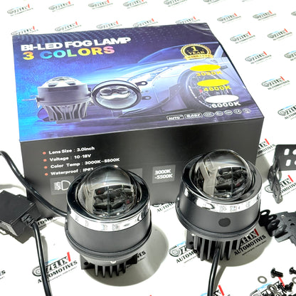 Bi-LED Fog Lamps 3-Colour variants  | Universal High-Power Fog Light Upgrade