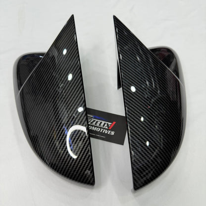 Batman-Style Mirror Covers For Polo, Vento, Ameo And Rapid (Inbuilt Indicator Mirrors Only)