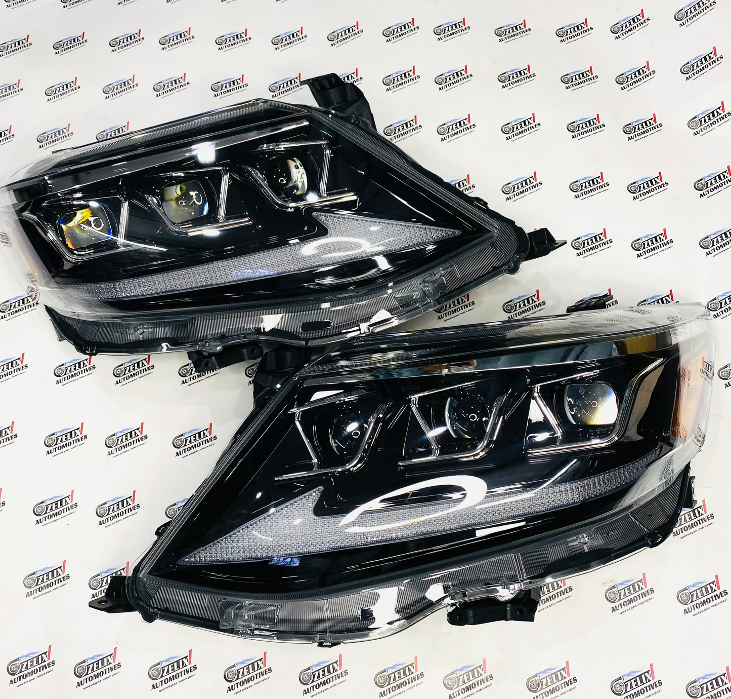 Fortuner Type 2 aftermarket custom projector headlights 