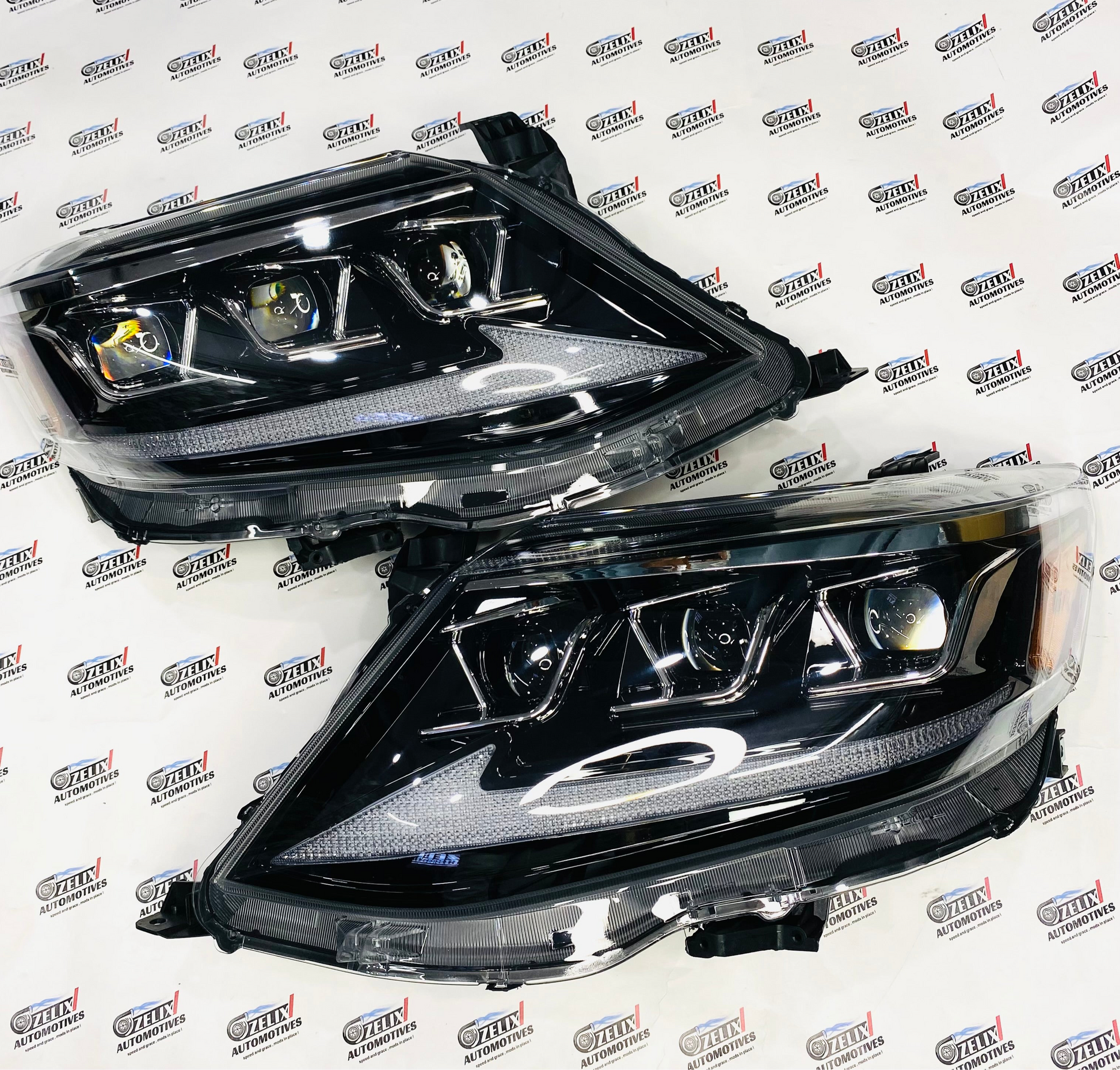 Fortuner Type 2 aftermarket custom projector headlights 