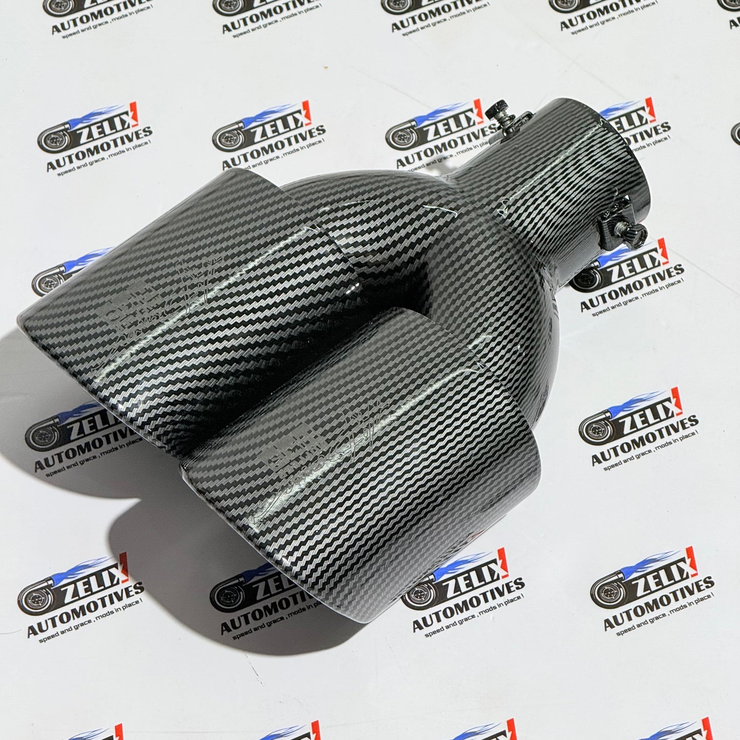 HKS Limited Edition Dual Exhaust Tip | Matte Black & Carbon Finish