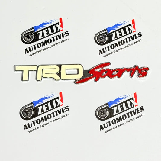 Toyota TRD Sports Rear Bumper Sticker |  Sporty Exterior look 3D Emblem