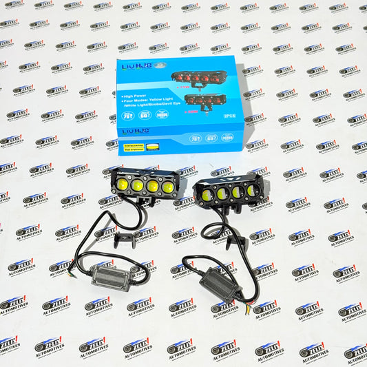 HJG 4-Lens Auxiliary Lights | 120W Mega Drive LED Fog Lamps