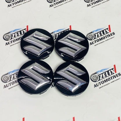premium Suzuki wheel center caps in Black color 
