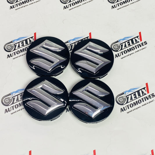 premium Suzuki wheel center caps in Black color 