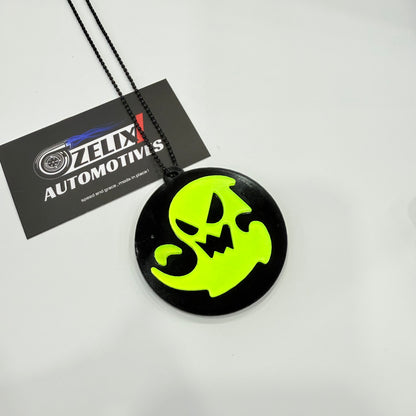Fluorescent Green Car Mirror Hanging