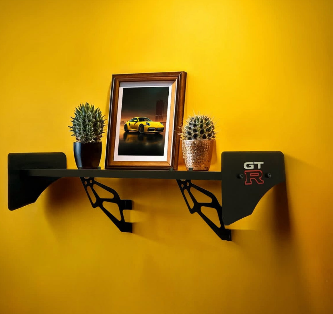 Nissan GTR Metal Spoiler Shelf | Motorsports Inspired Display Shelf