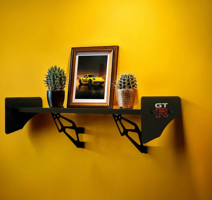 Nissan GTR Metal Spoiler Shelf | Motorsports Inspired Display Shelf
