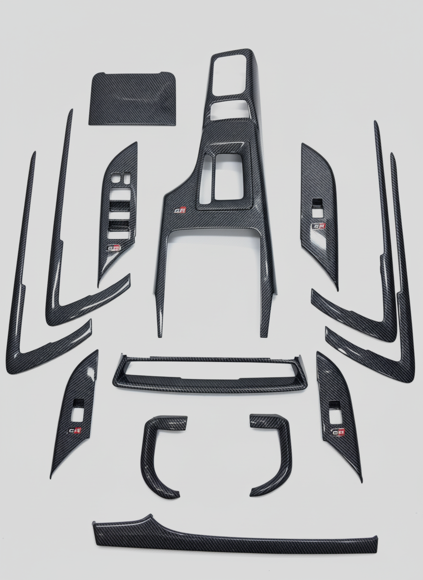 Toyota Fortuner and Hilux Interior Carbon Fiber  Kit | Aftermarket Premium  Upgrade
