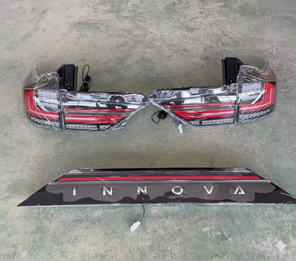 Toyota Innova Hycross Smoked LED Tail Lamps | Aftermarket (Plug & Play)